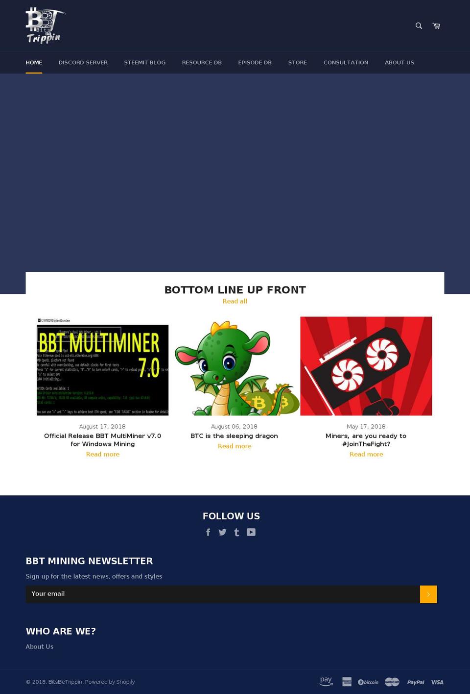 bitsbetrippin.io shopify website screenshot