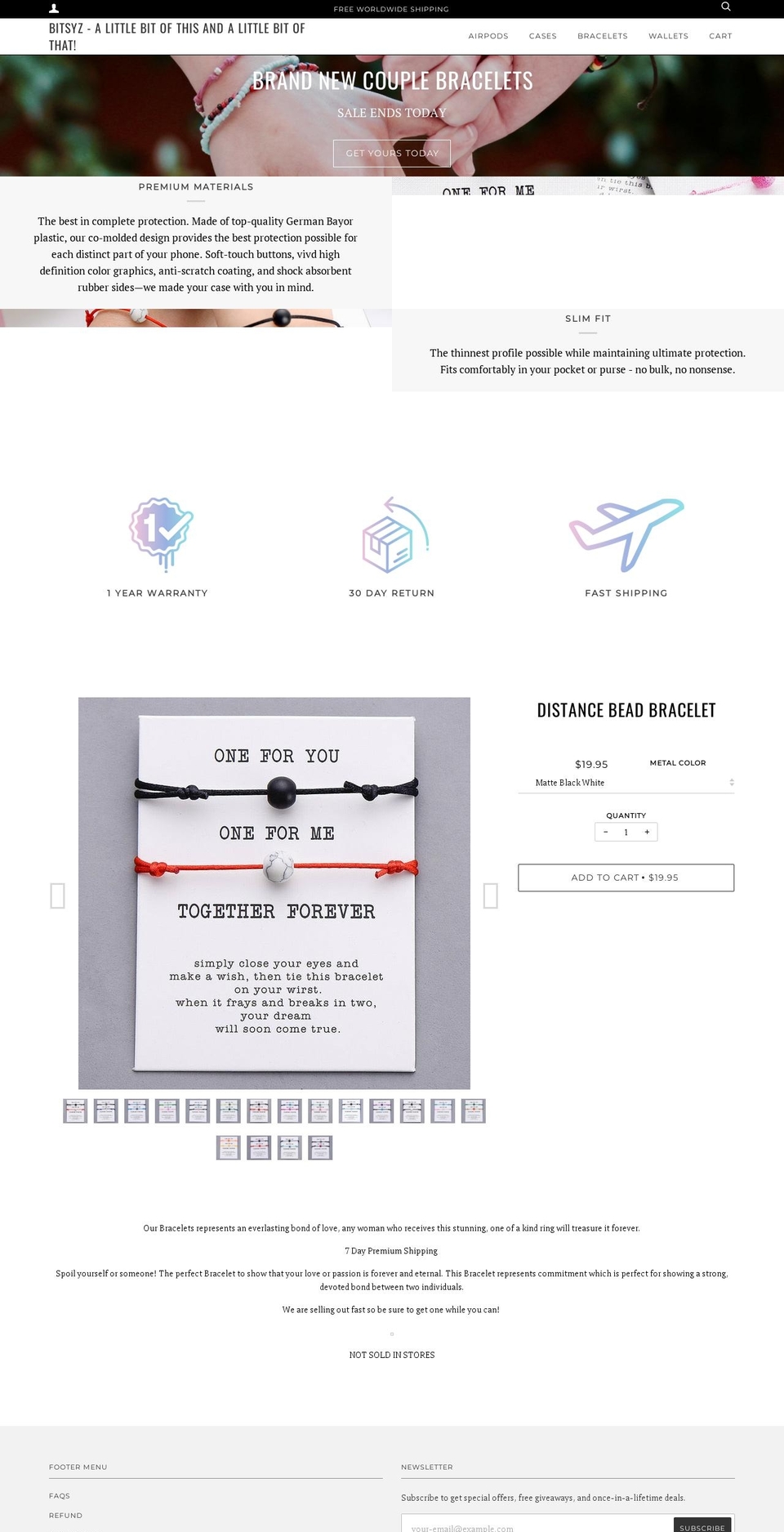 bitsyz.com shopify website screenshot