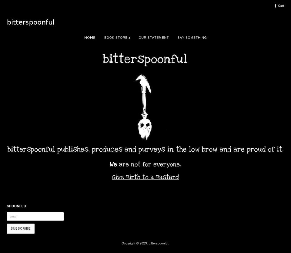 bitterspoonful.com — Shopify storefront screenshot