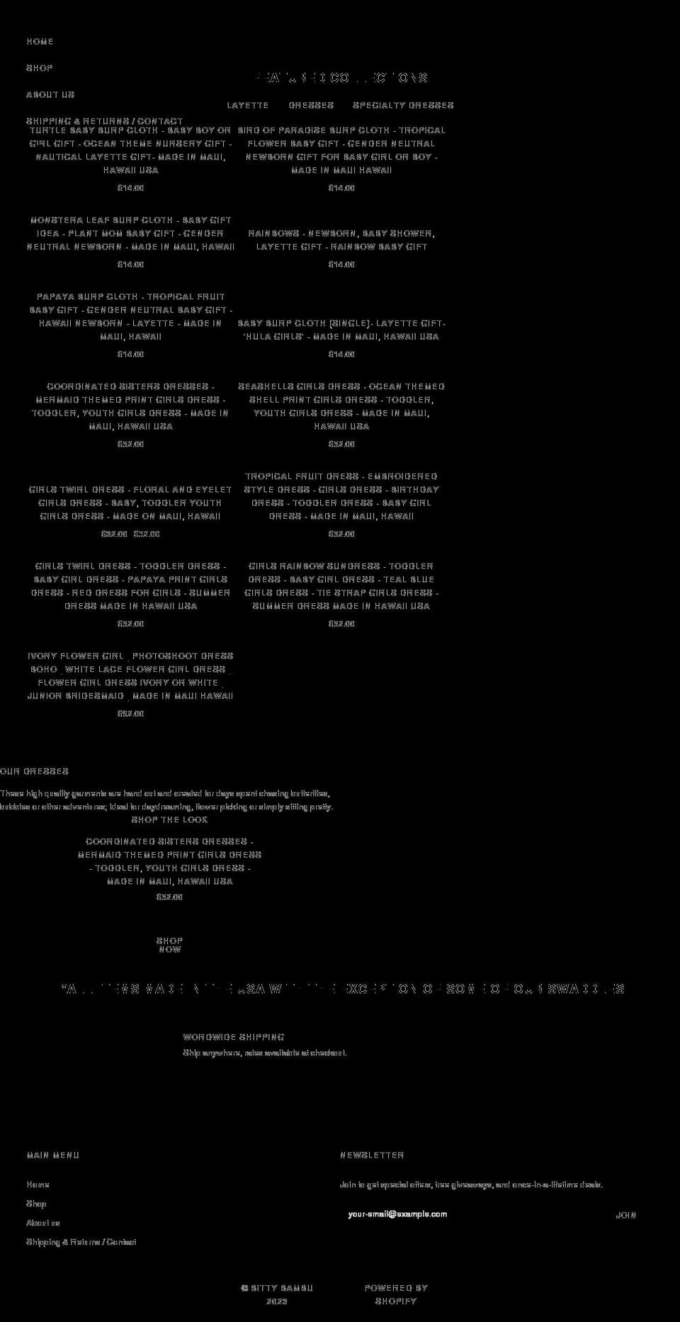 bittybambu.com shopify website screenshot