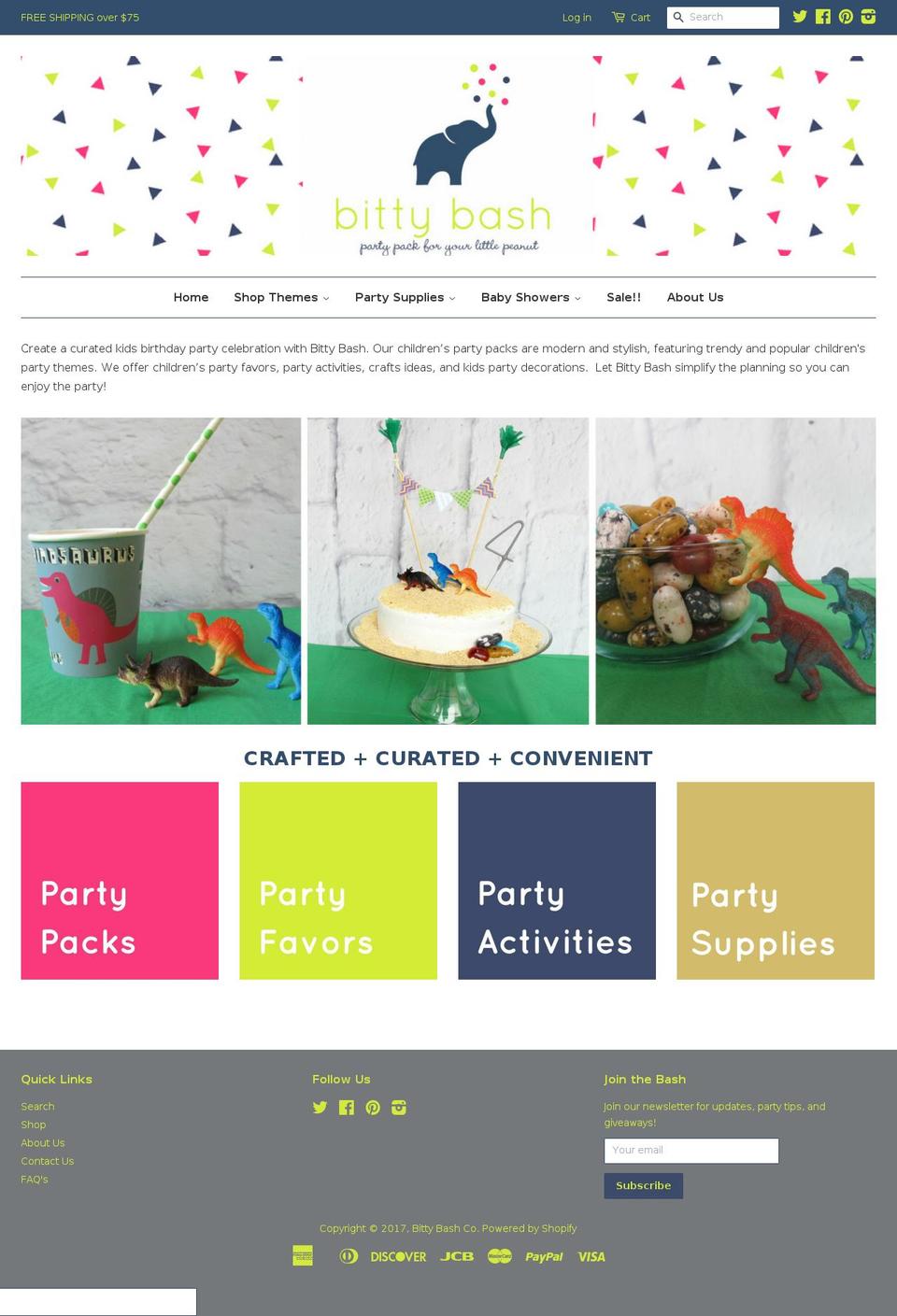 bittybashco.com shopify website screenshot