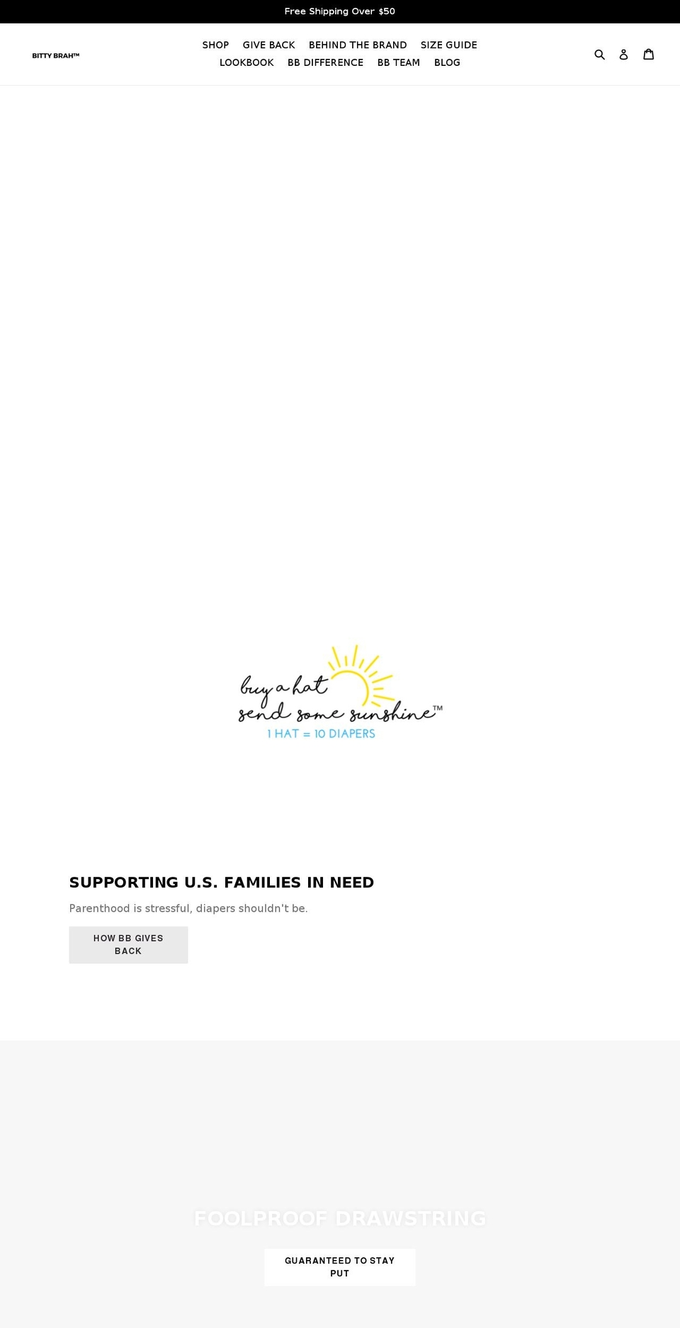 bittybrah.com — Shopify storefront screenshot