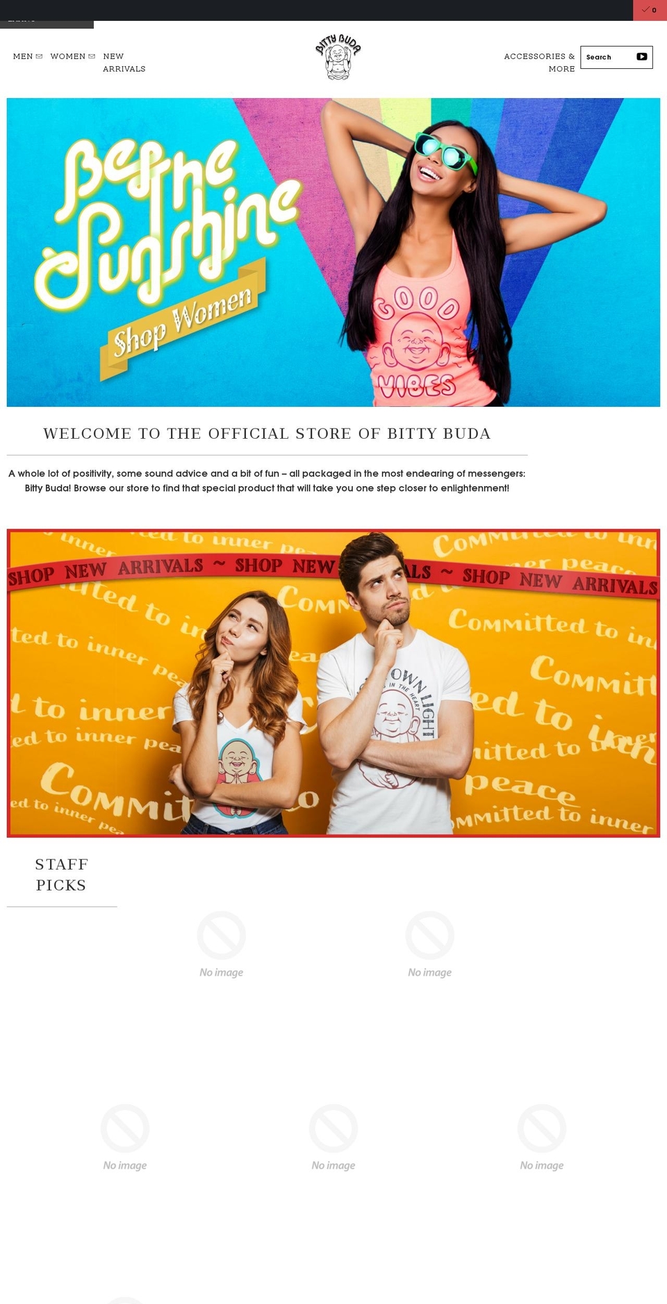 bittybuda.com shopify website screenshot