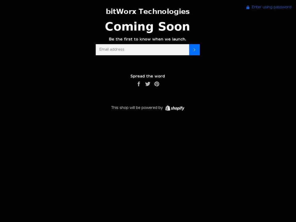 bitworxtech.com — Shopify storefront screenshot