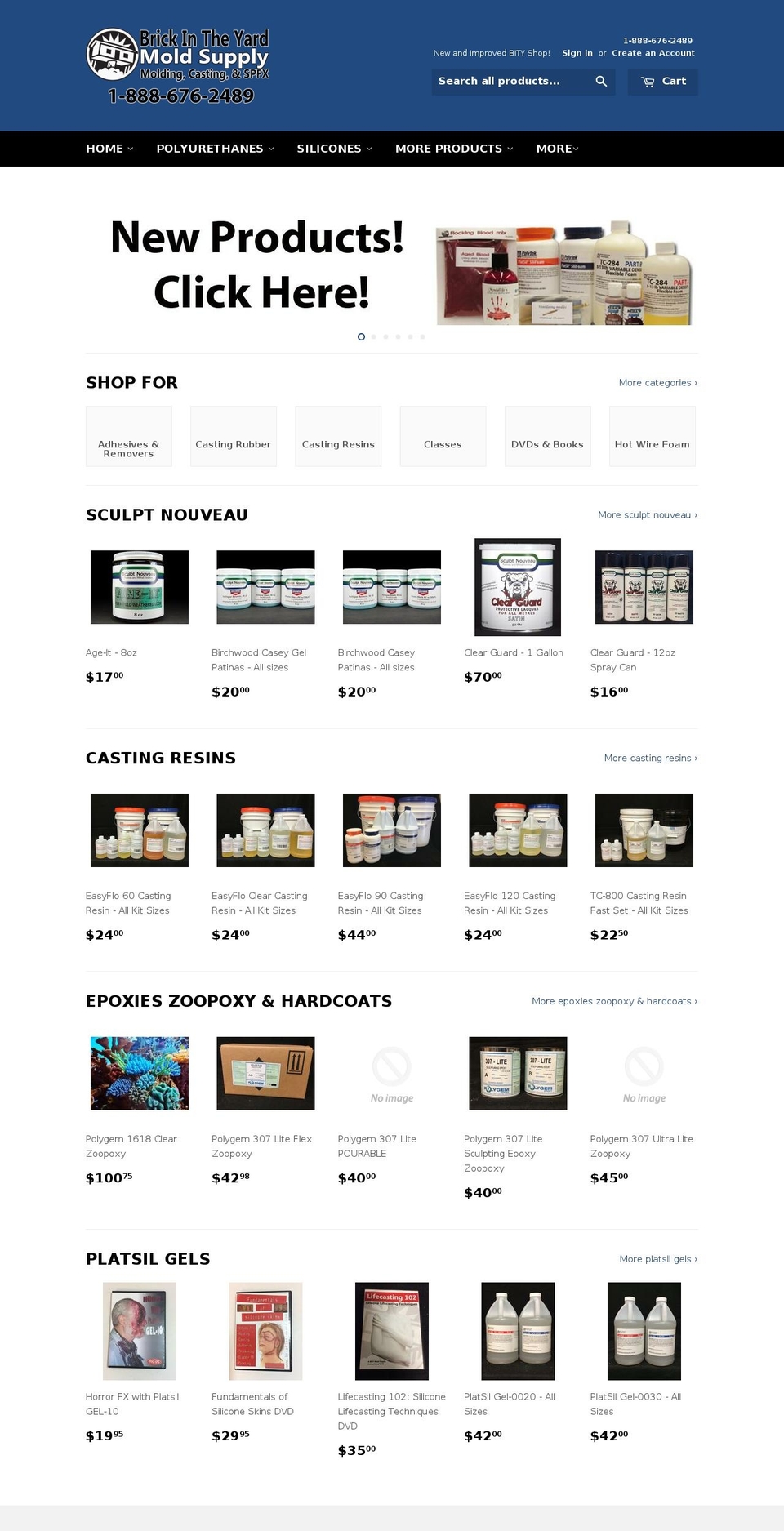 bitymoldsupply.com — Shopify storefront screenshot