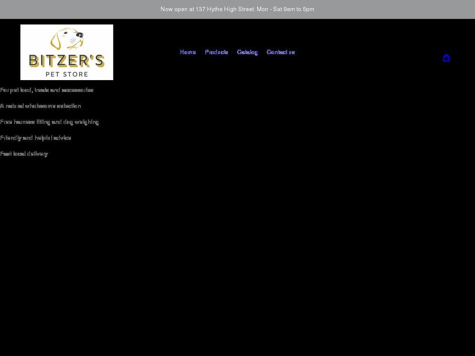 bitzers.co.uk shopify website screenshot
