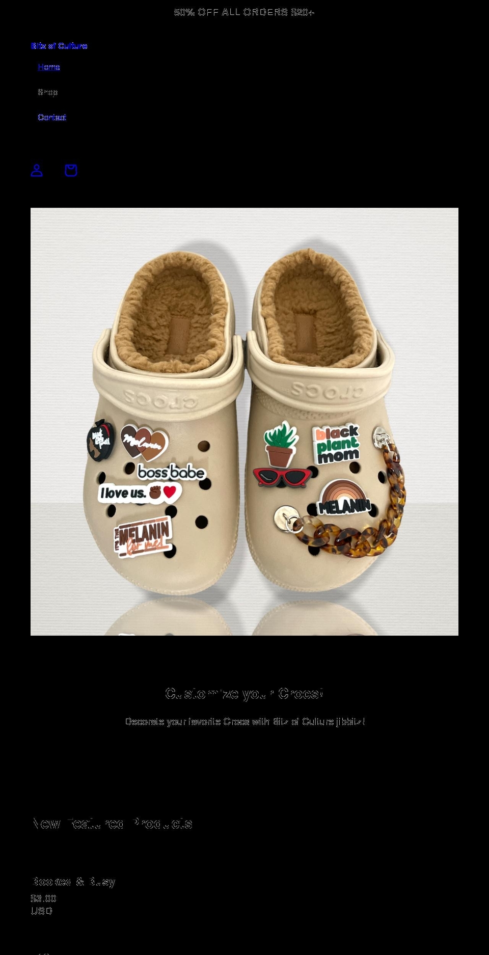 bitzofculture.com shopify website screenshot