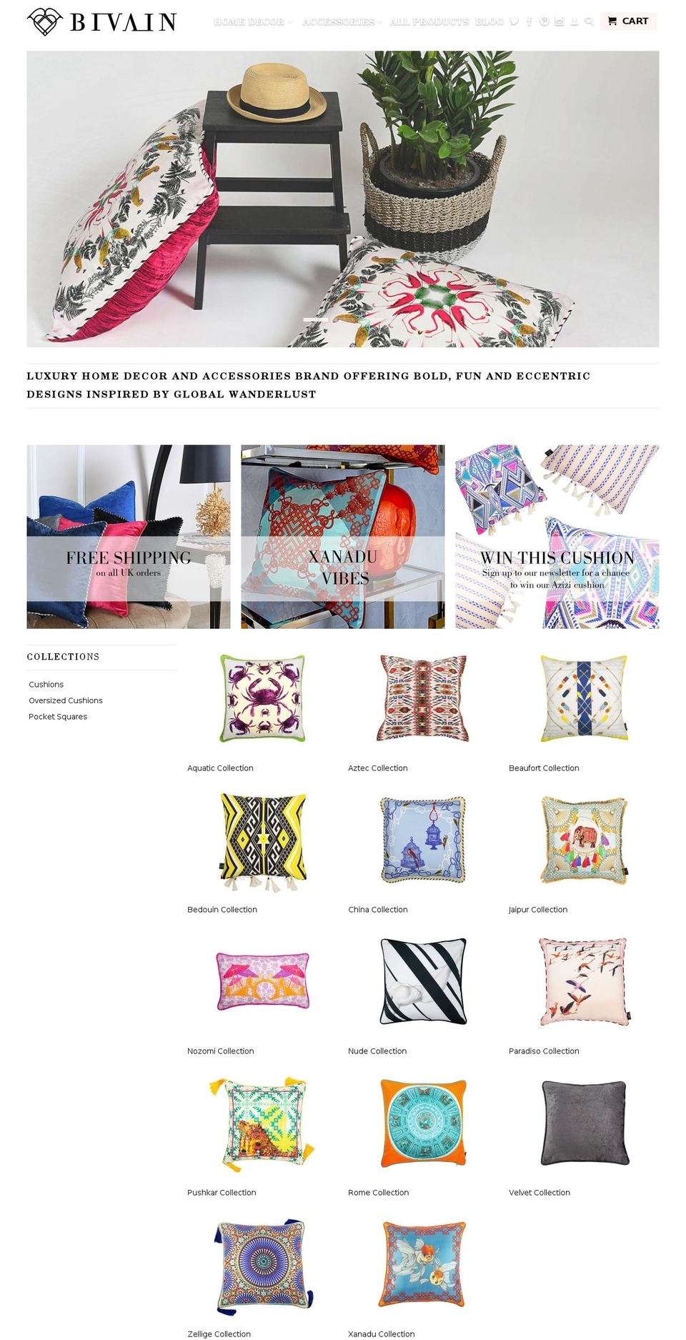 bivain.com shopify website screenshot