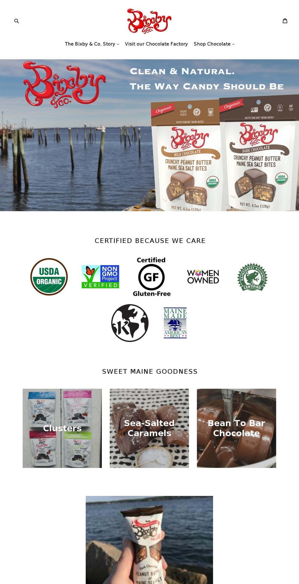 bixbyco.com shopify website screenshot