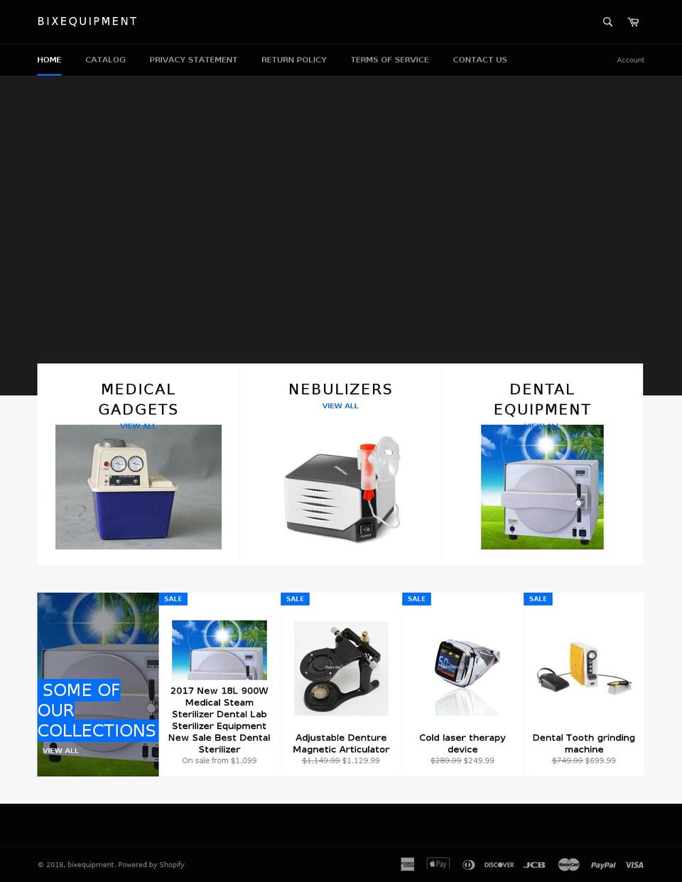 bixequipment.com — Shopify storefront screenshot