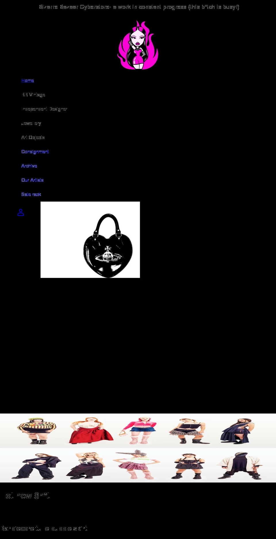 bizarrebazaar.store shopify website screenshot