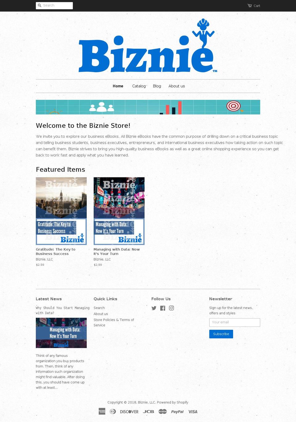 biznie.net shopify website screenshot