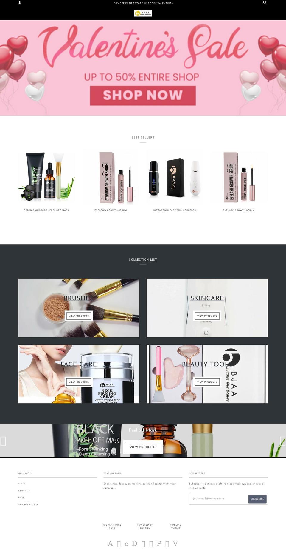 bjaa.co.uk shopify website screenshot