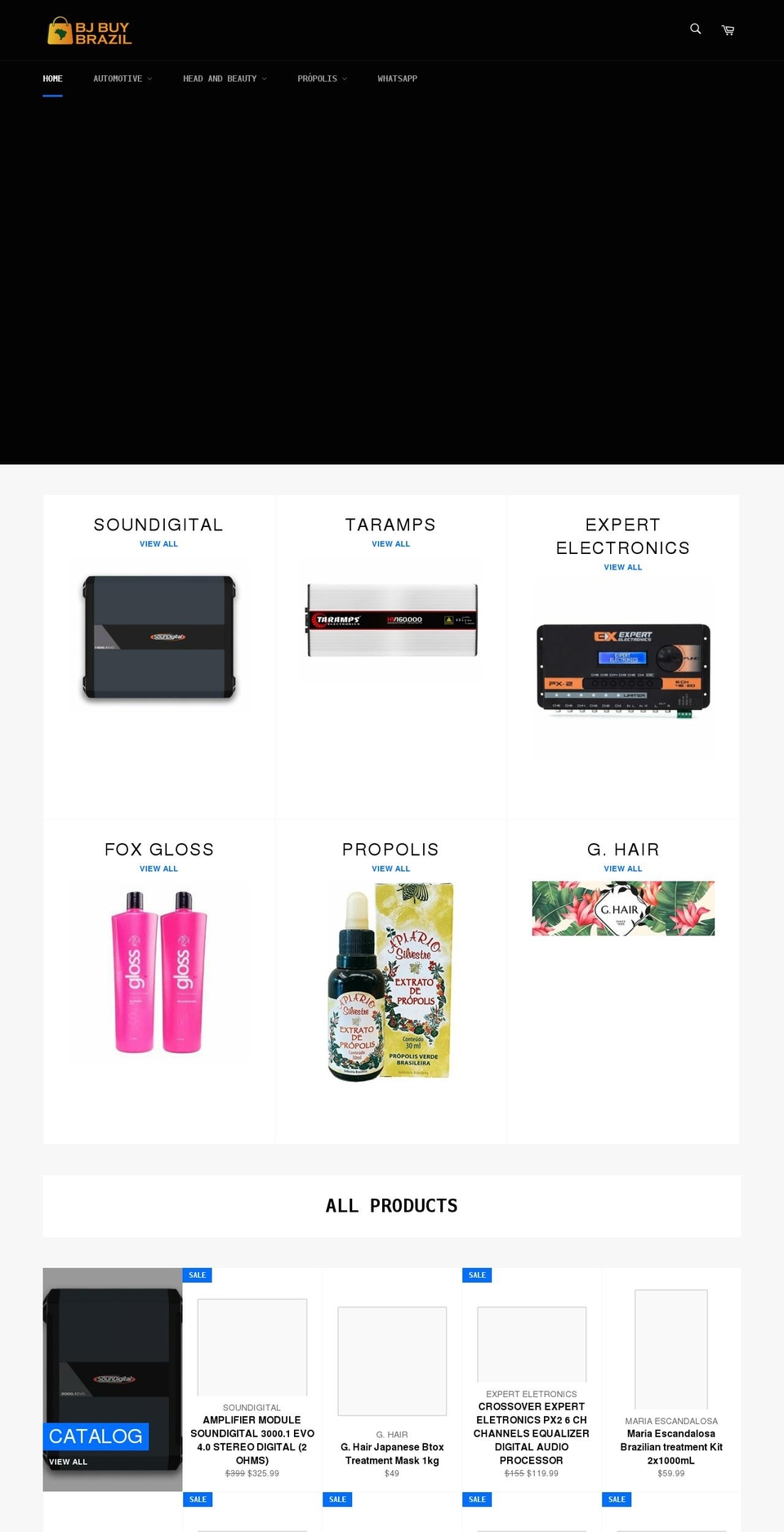 bjbuybrazil.com shopify website screenshot
