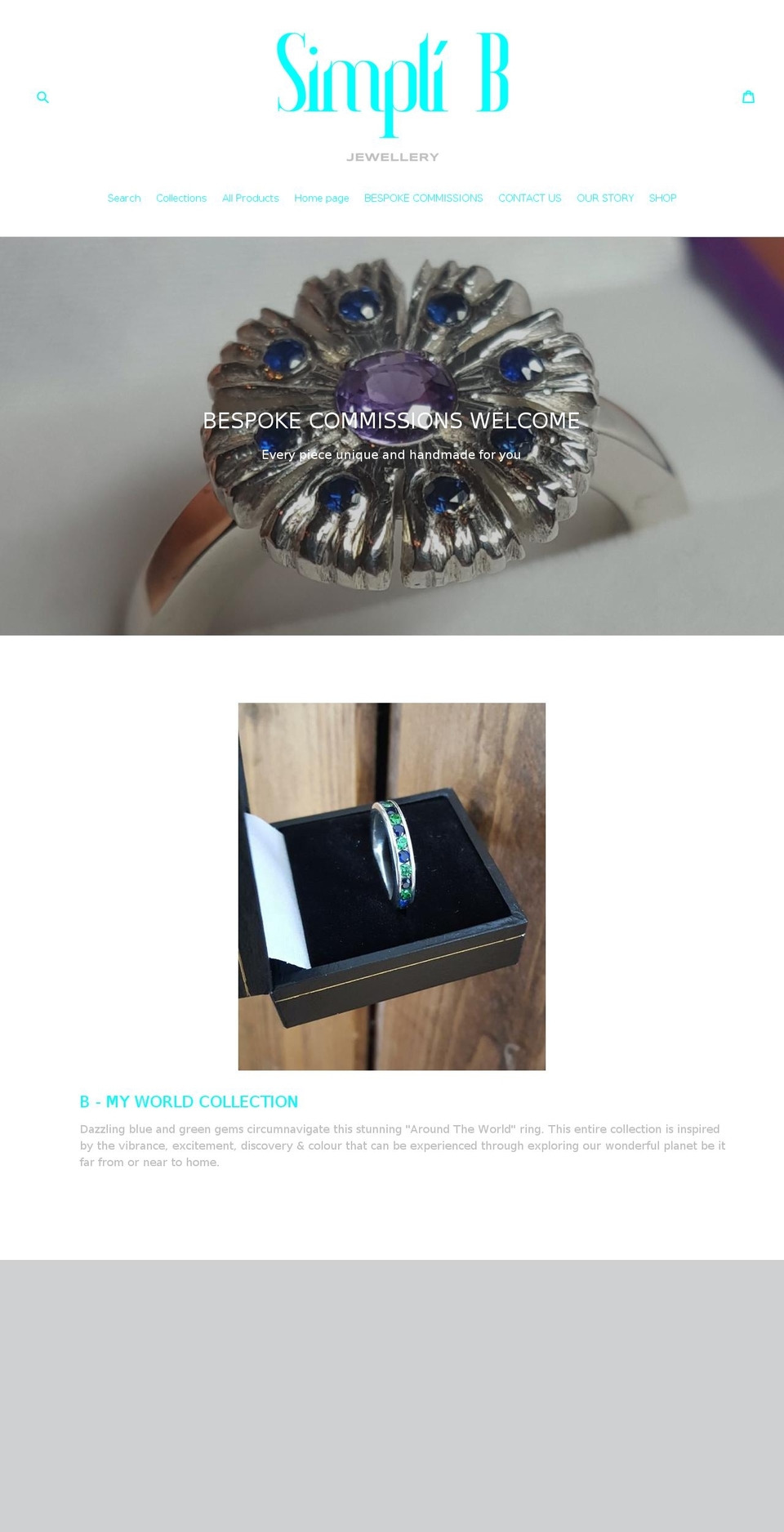 bjewellerydesign.com — Shopify storefront screenshot