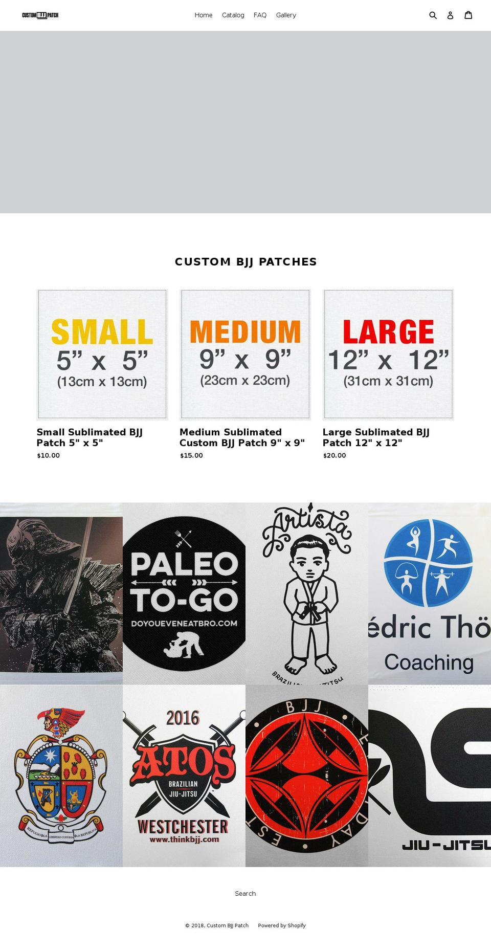 bjjcustompatch.com — Shopify storefront screenshot