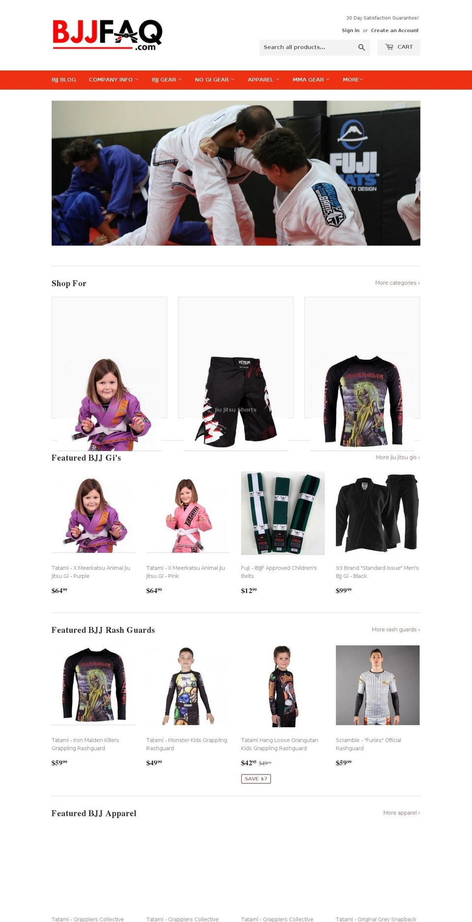 bjjfaq.net shopify website screenshot