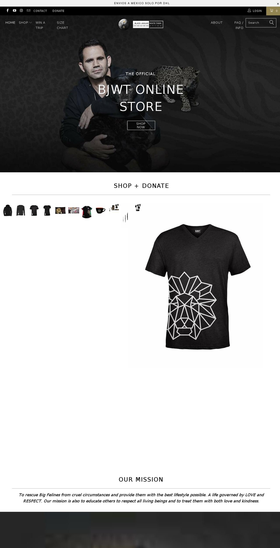 bjwtshop.com — Shopify storefront screenshot