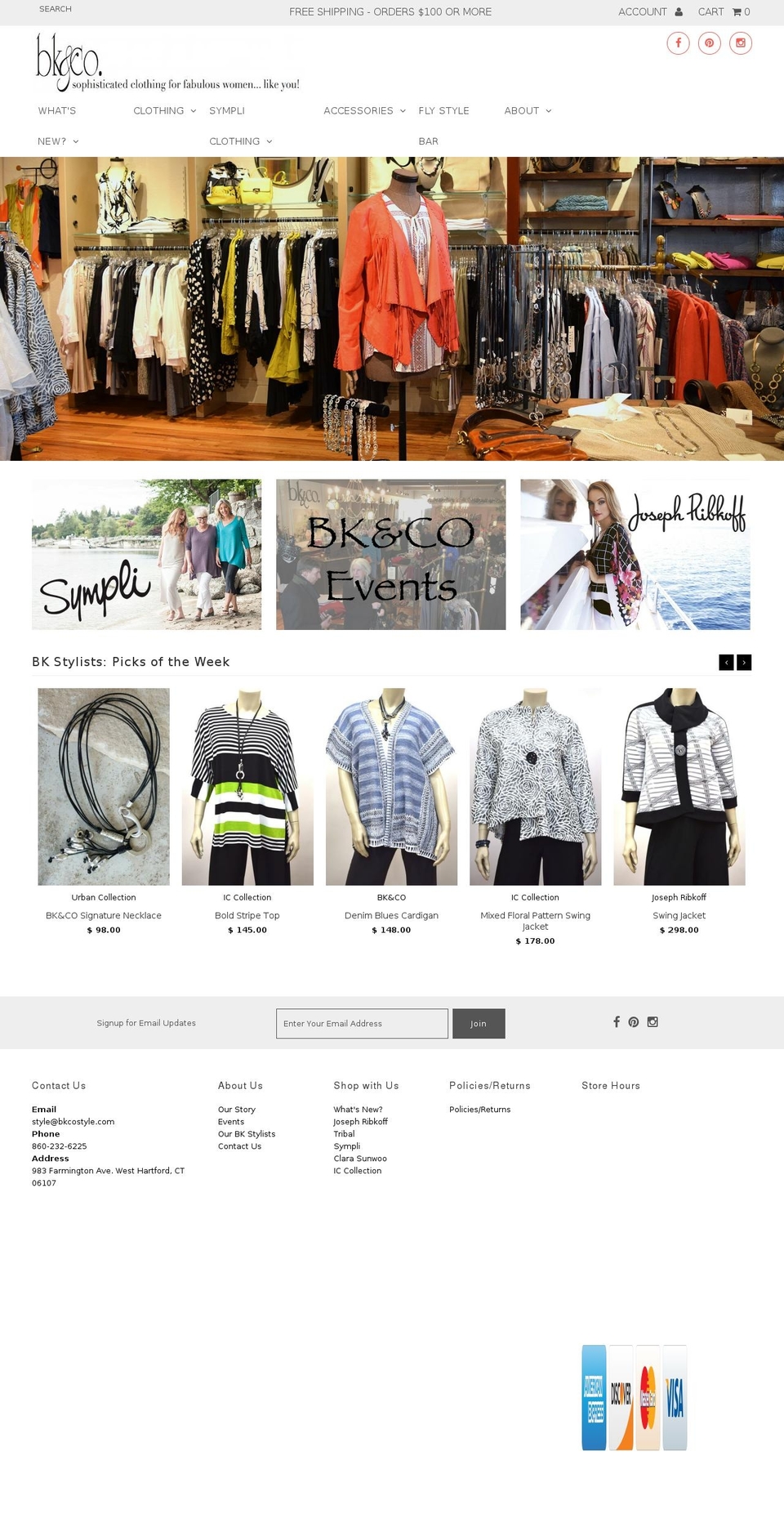 bkandcompany.com shopify website screenshot
