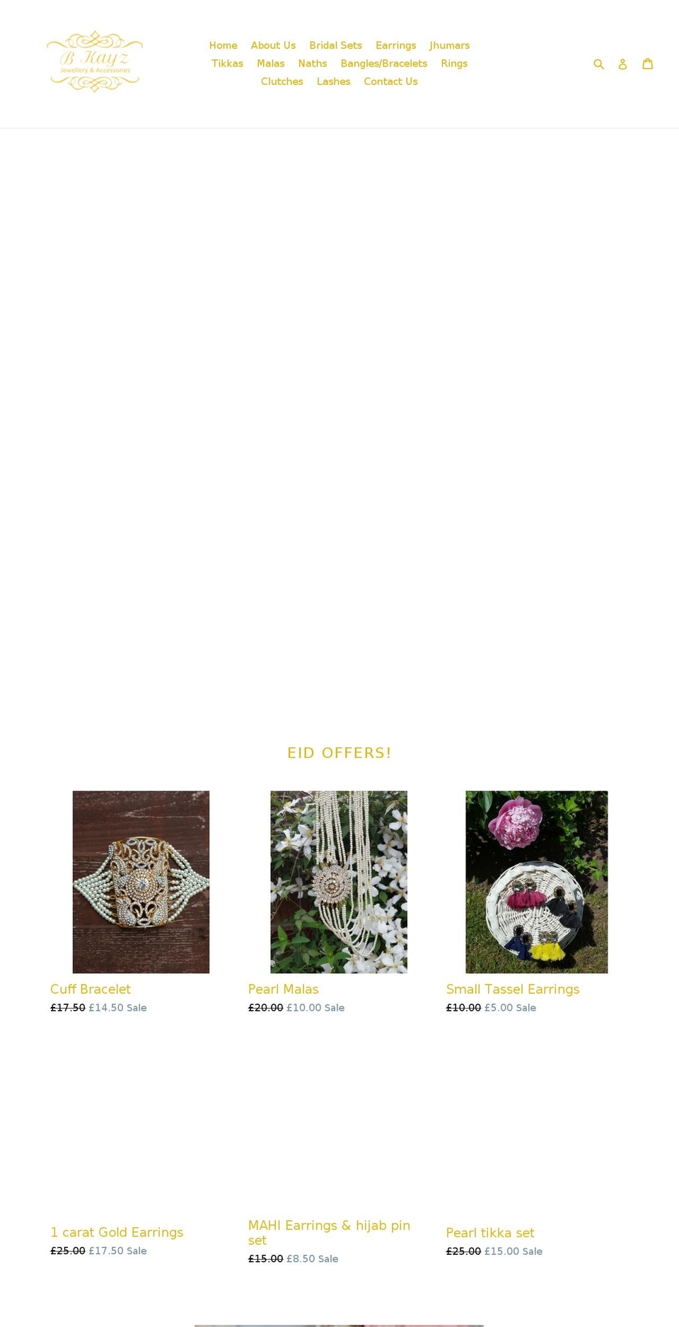 bkayz.com — Shopify storefront screenshot