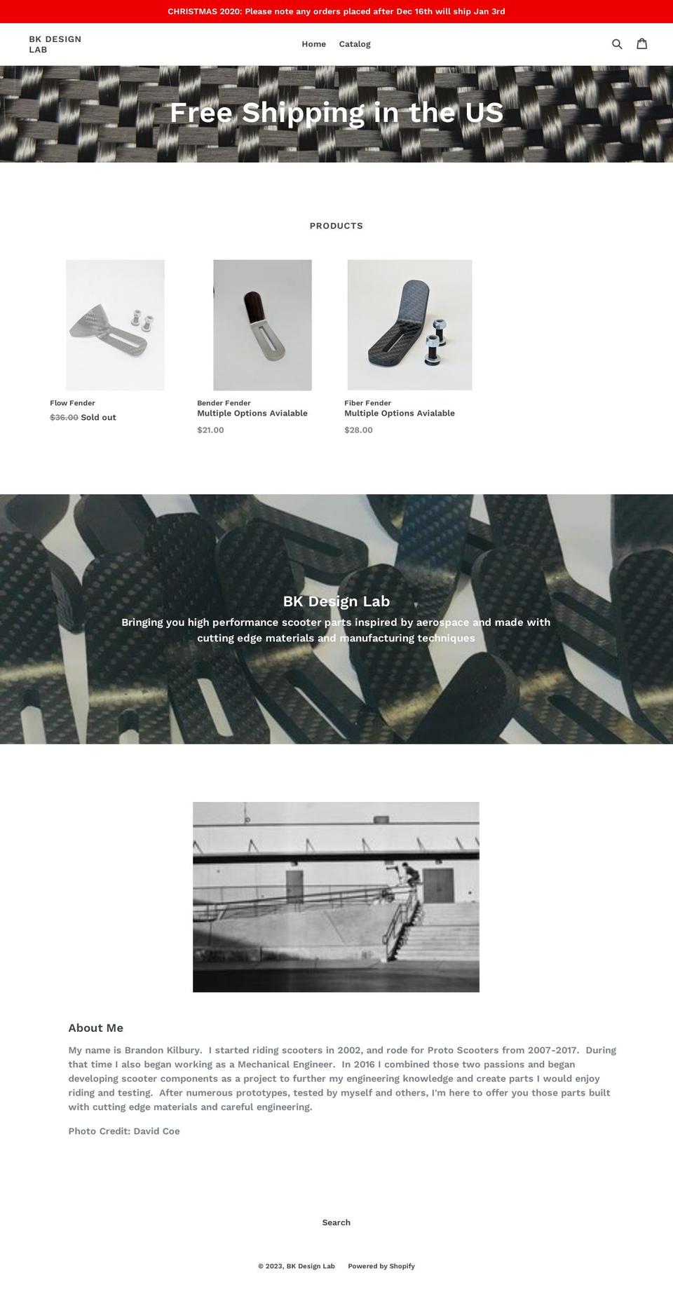 bkdesignlab.com shopify website screenshot