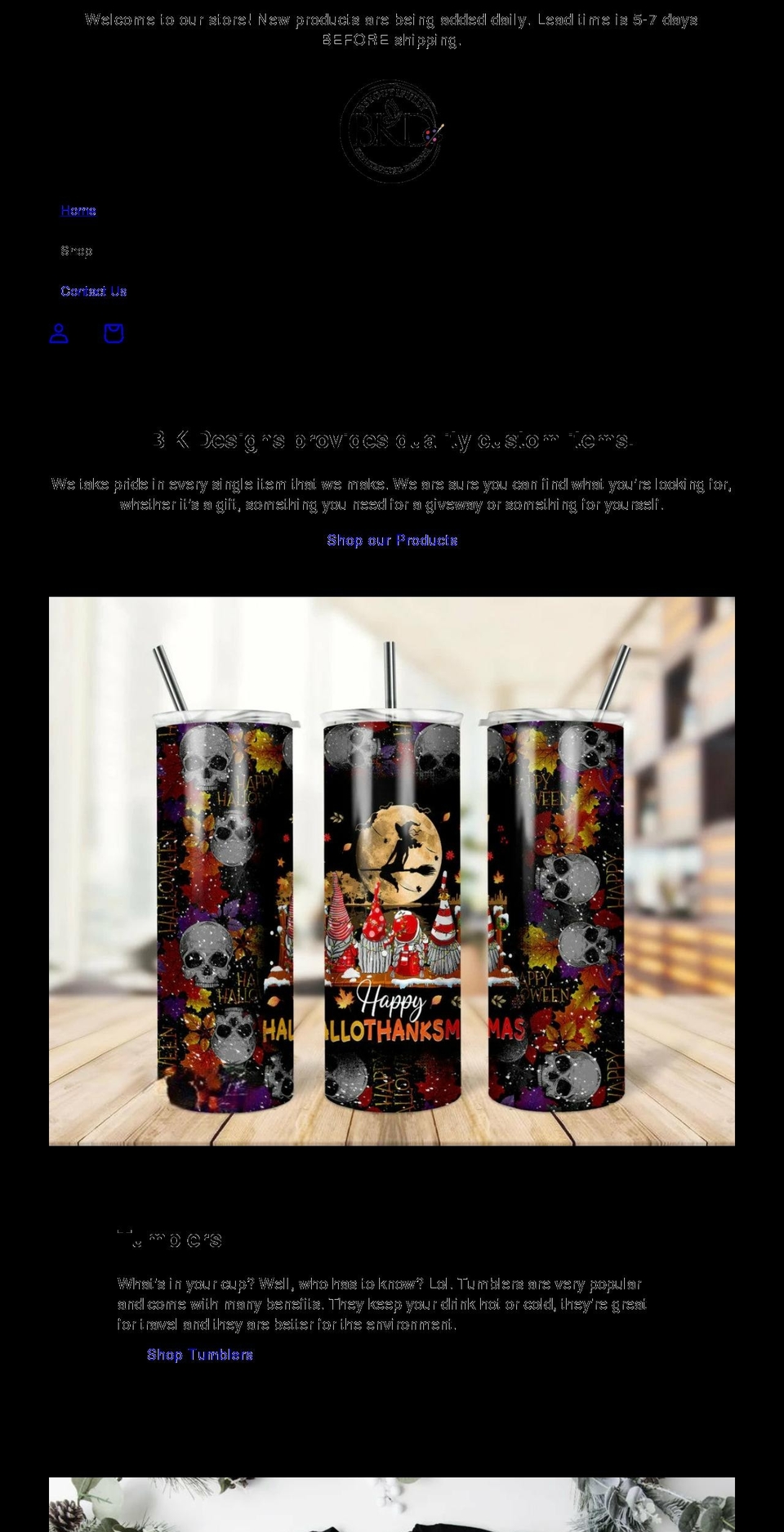 bkdesignsstl.com shopify website screenshot