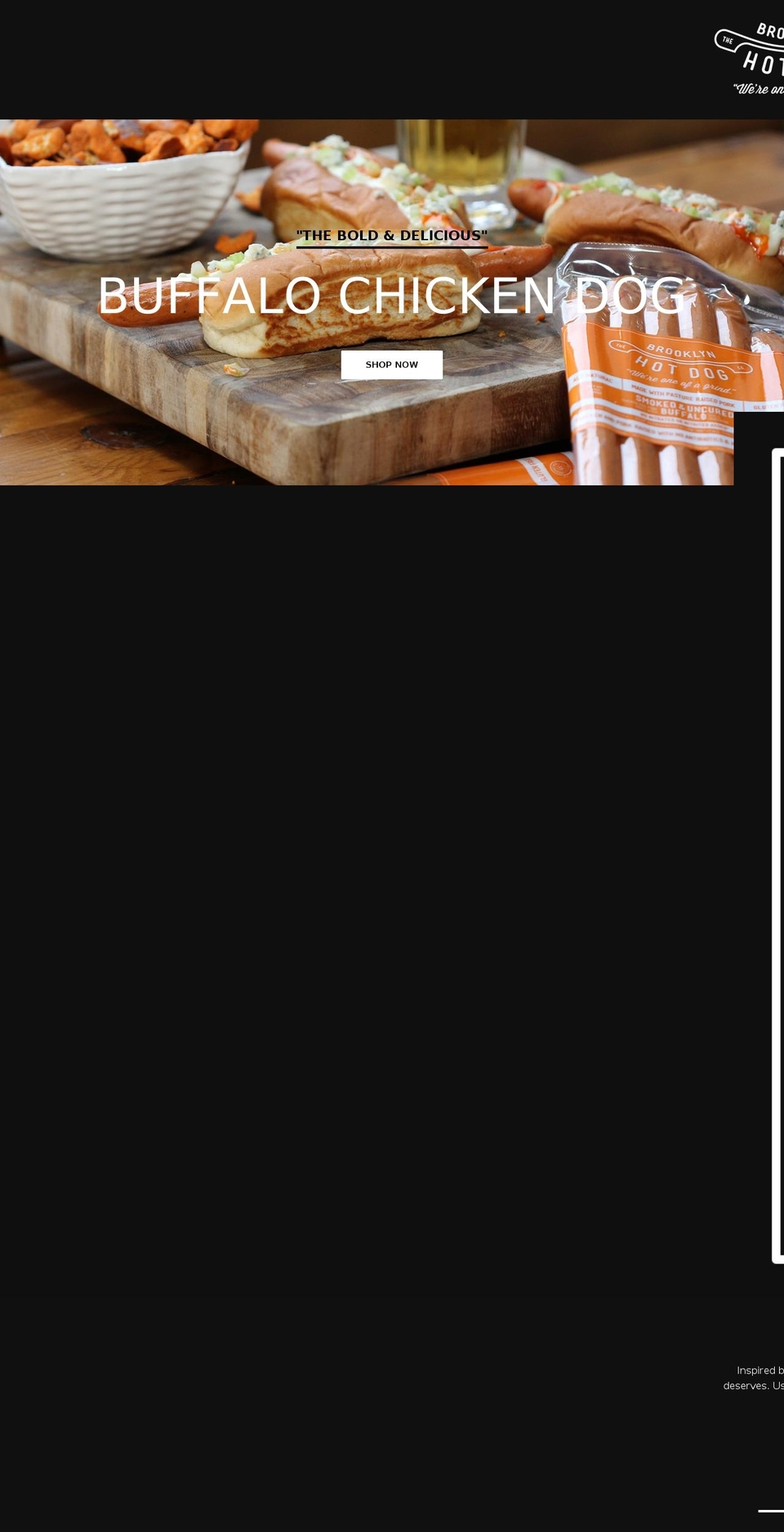 bkhotdogcompany.com shopify website screenshot