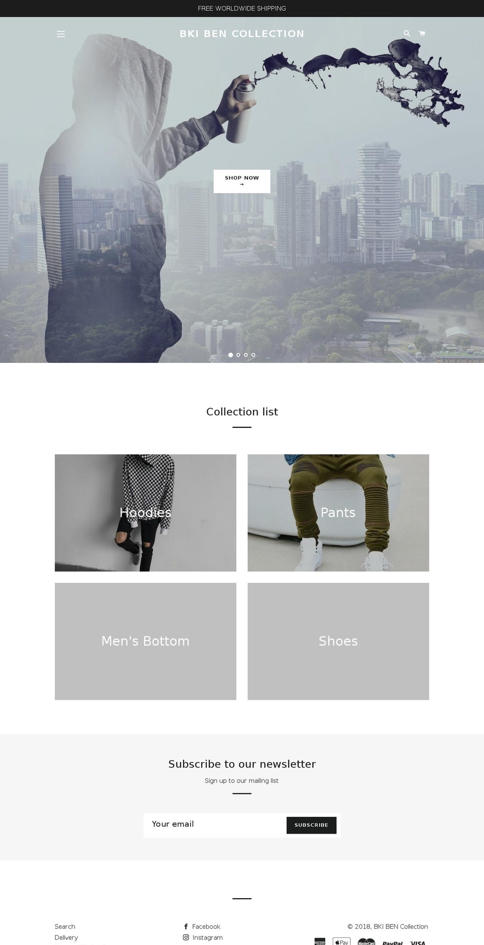 bkibencollection.com — Shopify storefront screenshot