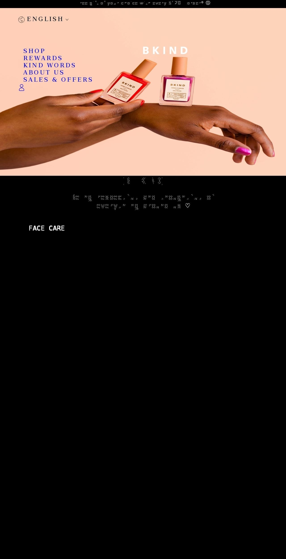 bkind.com shopify website screenshot