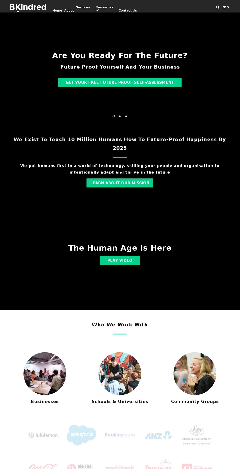 bkindred.net shopify website screenshot