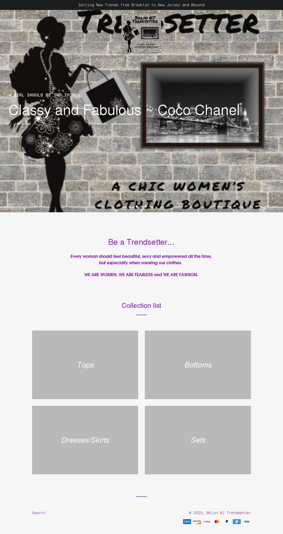 bklynnjtrendsetter.com shopify website screenshot