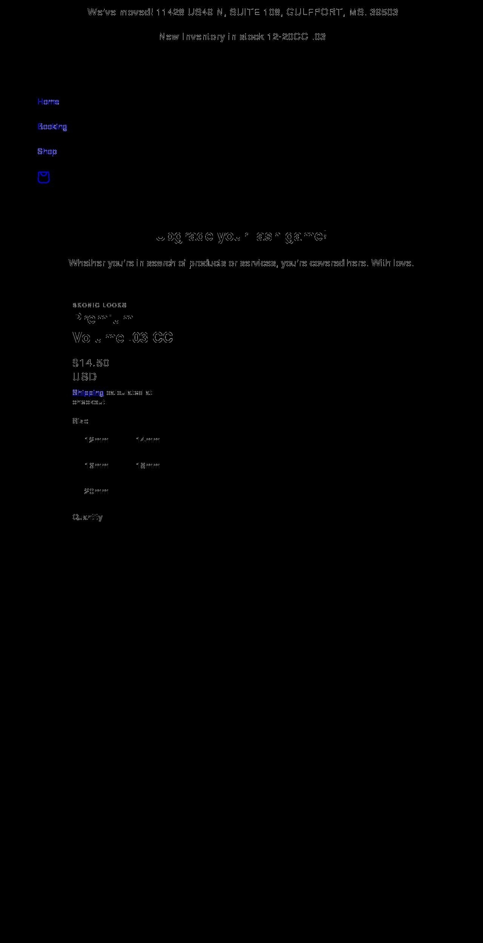 bkoniclooks.com shopify website screenshot