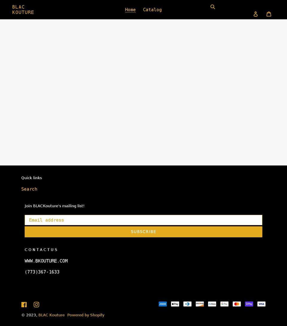 bkouture.com shopify website screenshot