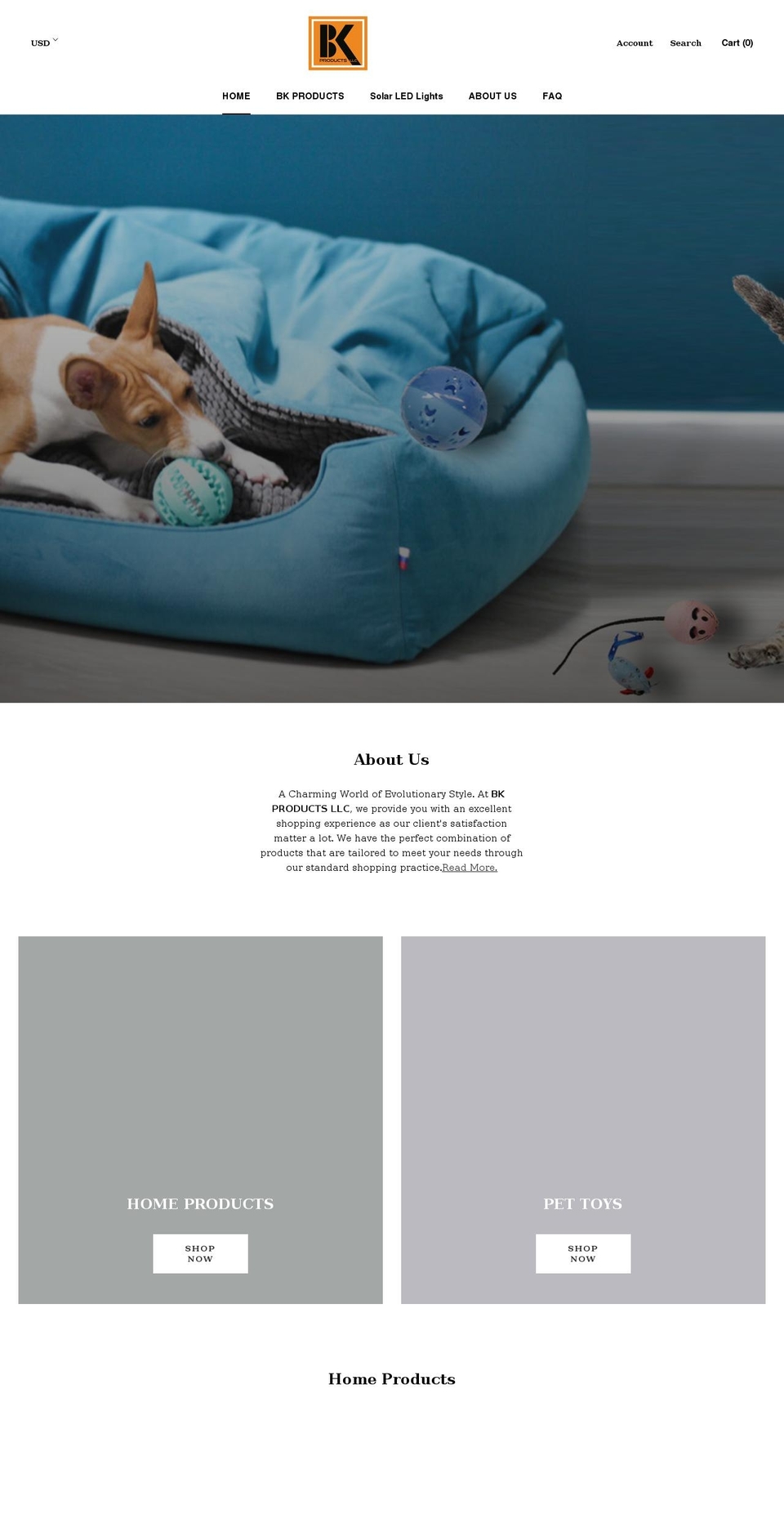 bkwholesaledirect.com — Shopify storefront screenshot