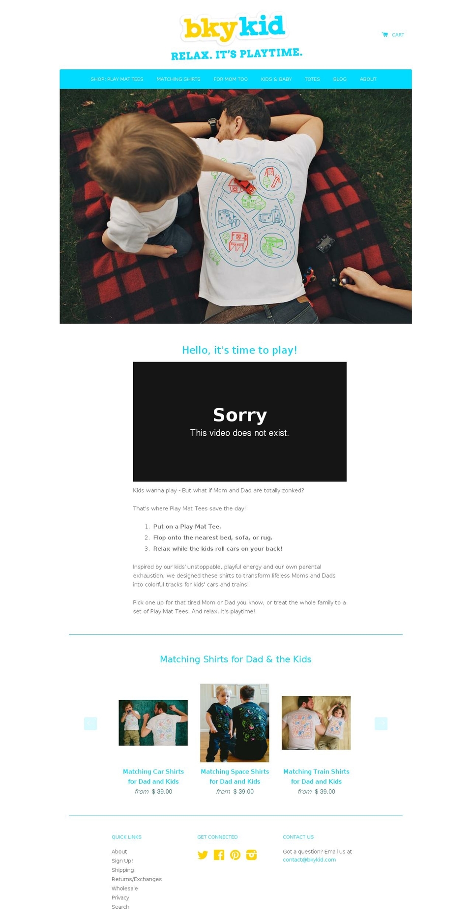 bkykid.com — Shopify storefront screenshot