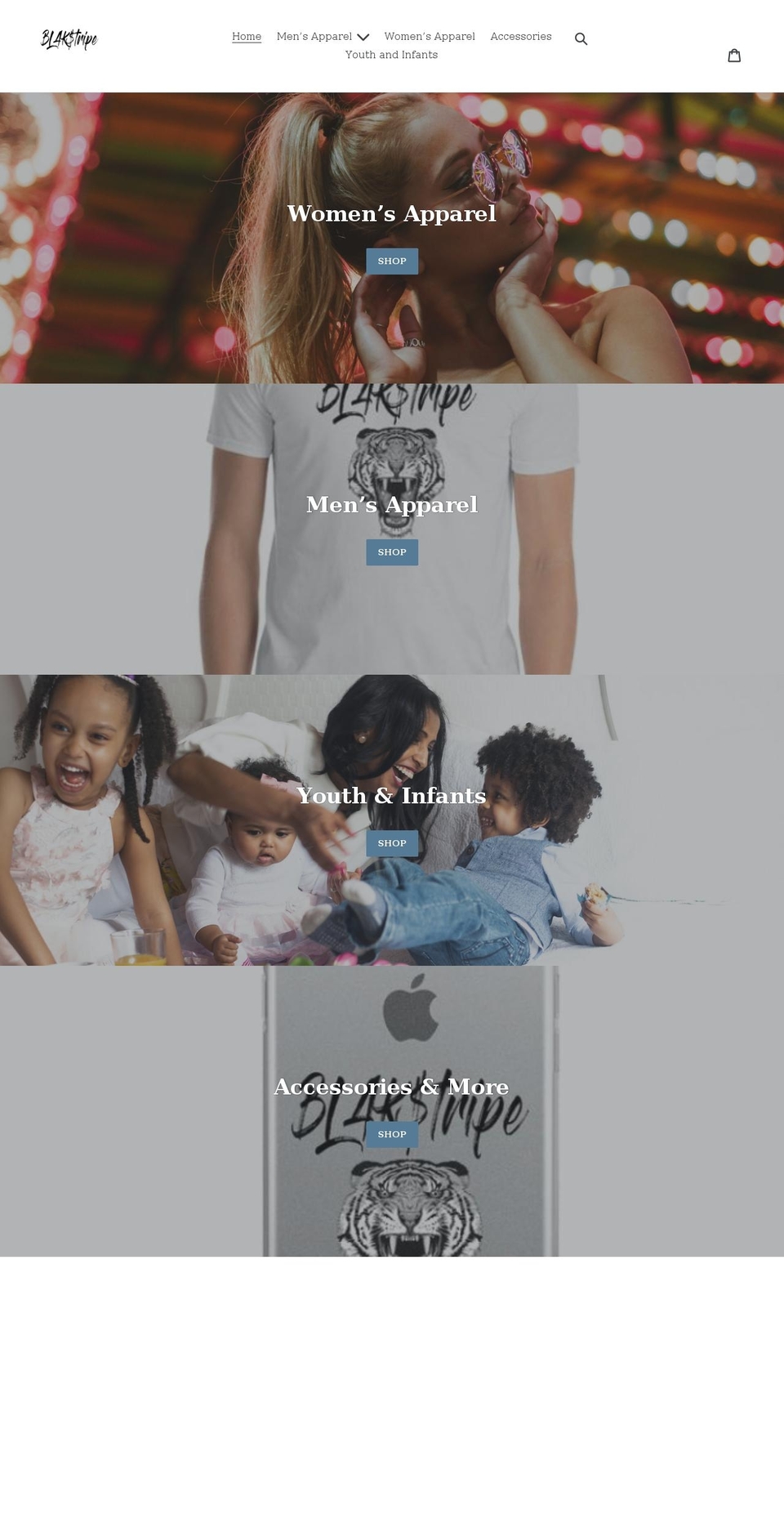 bl4kstripe4.com shopify website screenshot