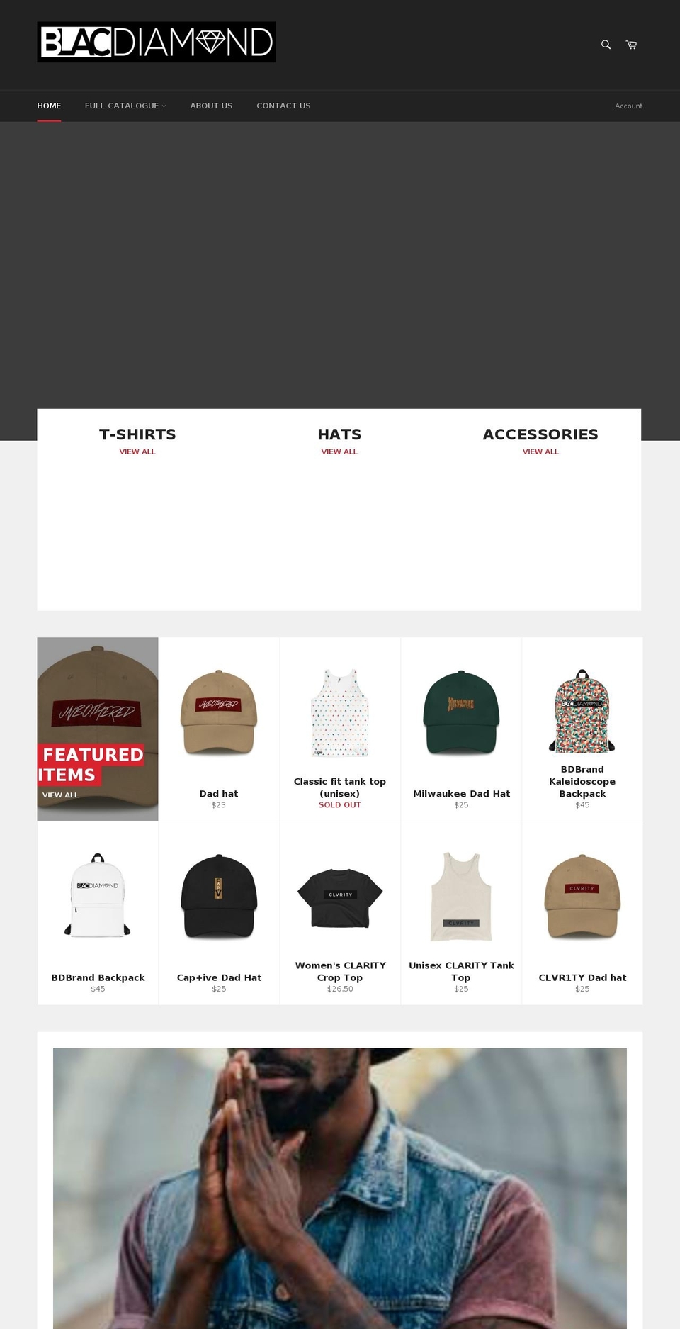 blacdiamondbrand.com — Shopify storefront screenshot