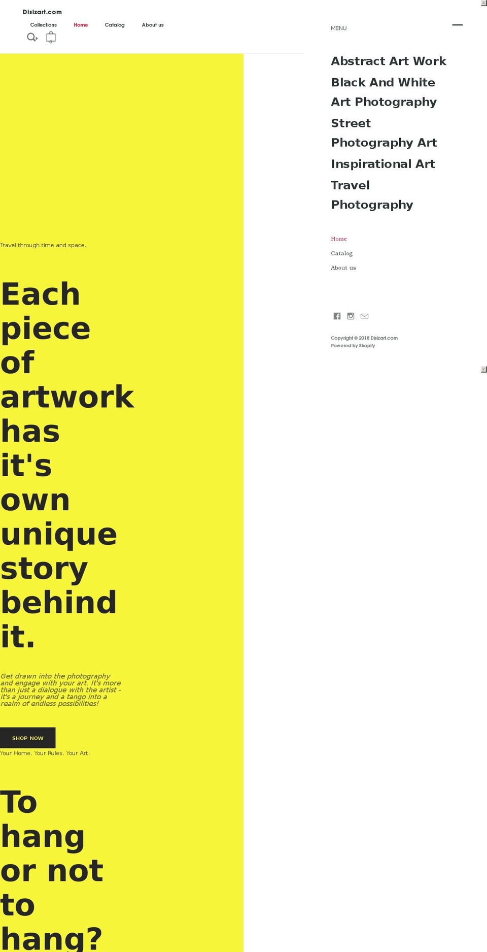 black-and-white-art.com — Shopify storefront screenshot