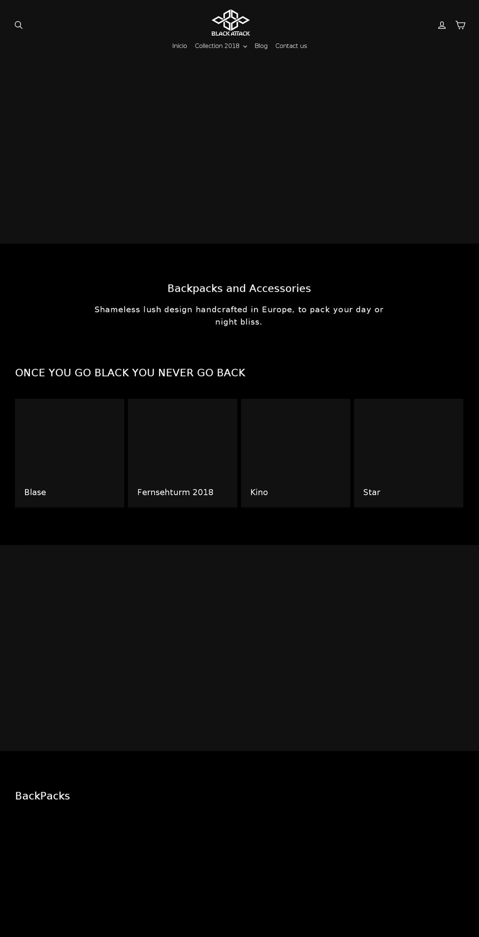 black-attack.com — Shopify storefront screenshot