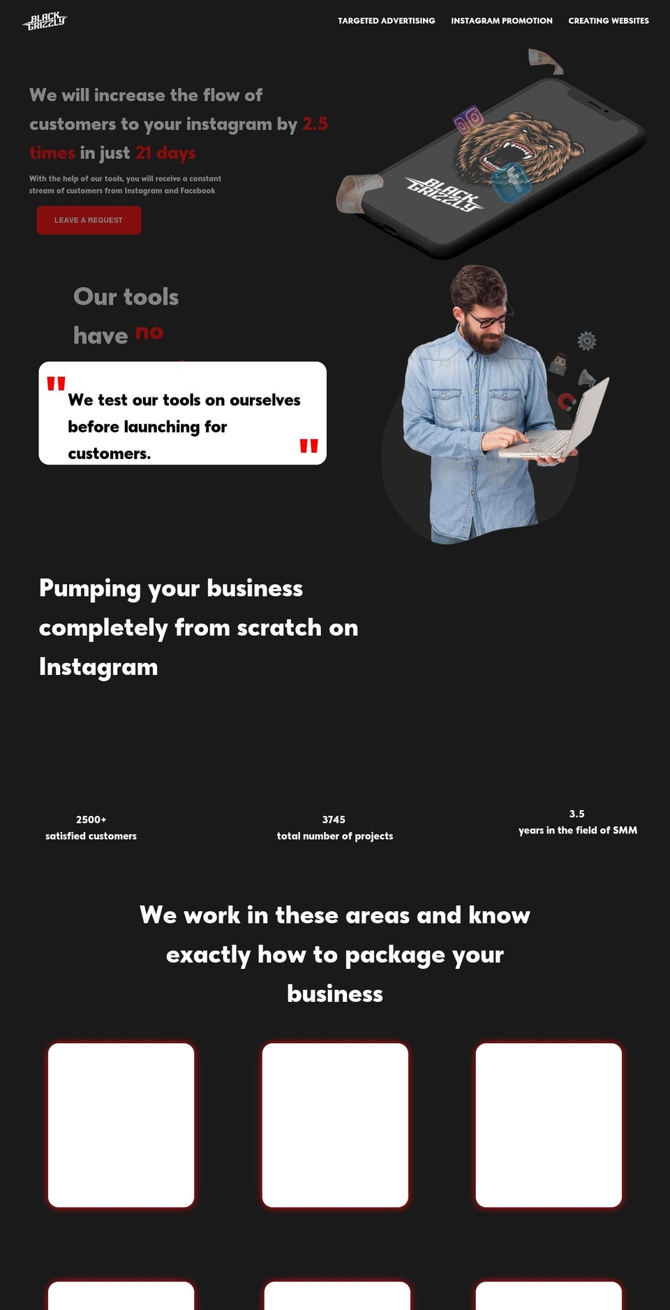 black-grizzly.com — Shopify storefront screenshot