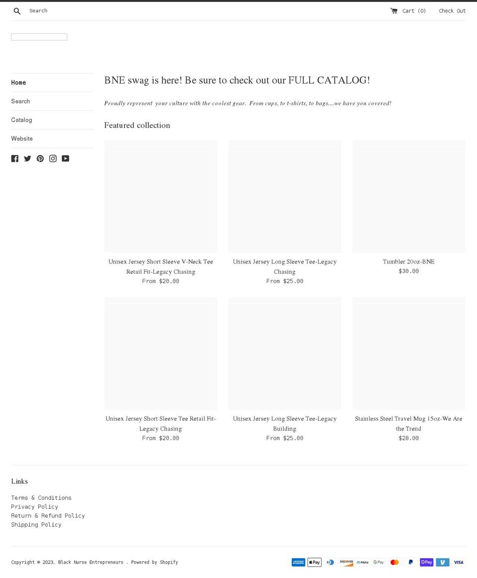 black-nurse-entrepreneurs.myshopify.com shopify website screenshot
