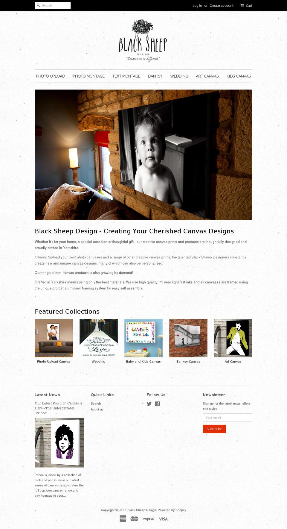 black-sheep-design.com shopify website screenshot