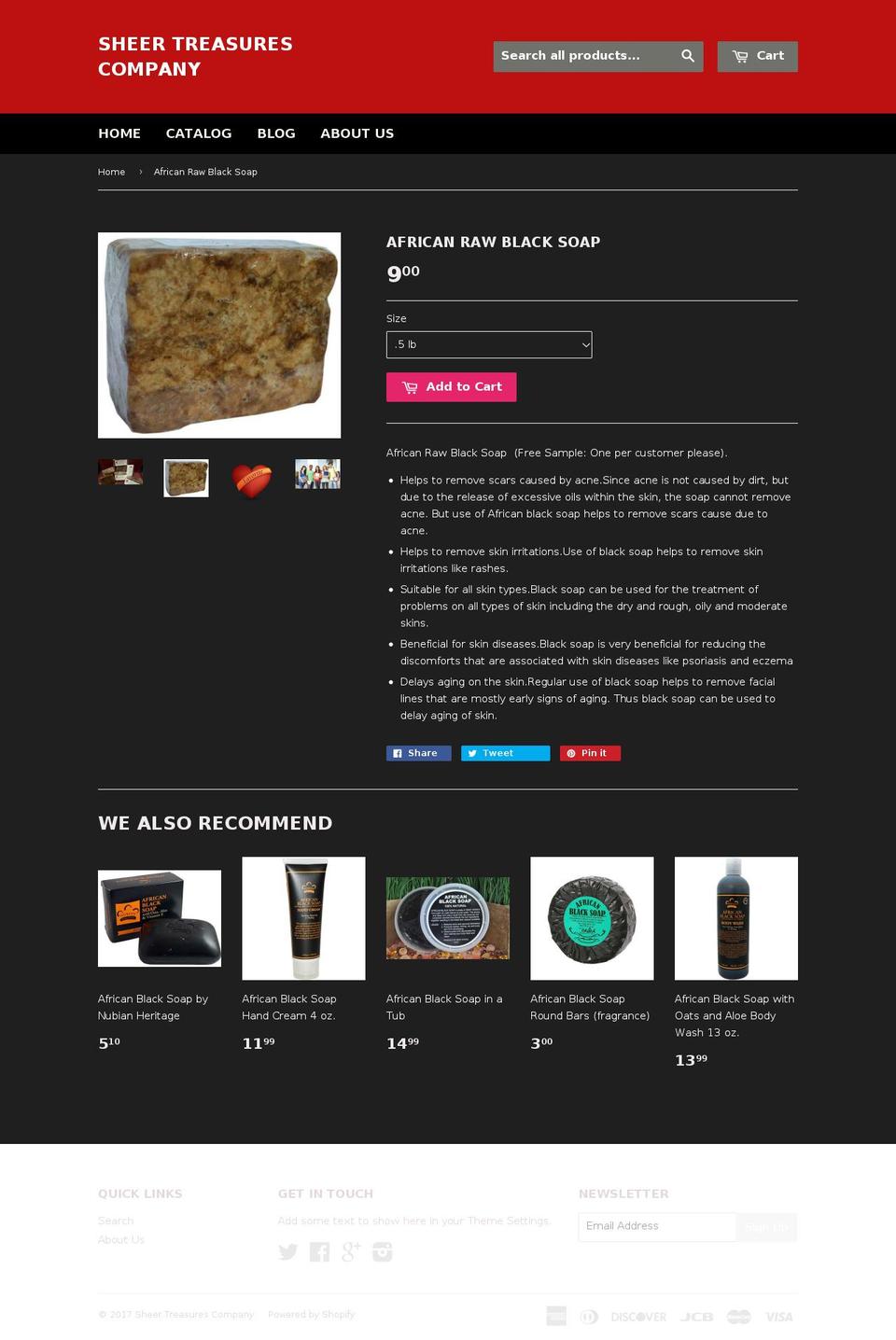 blackafricasoap.com shopify website screenshot