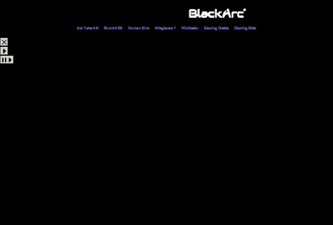 blackarcgaming.com shopify website screenshot