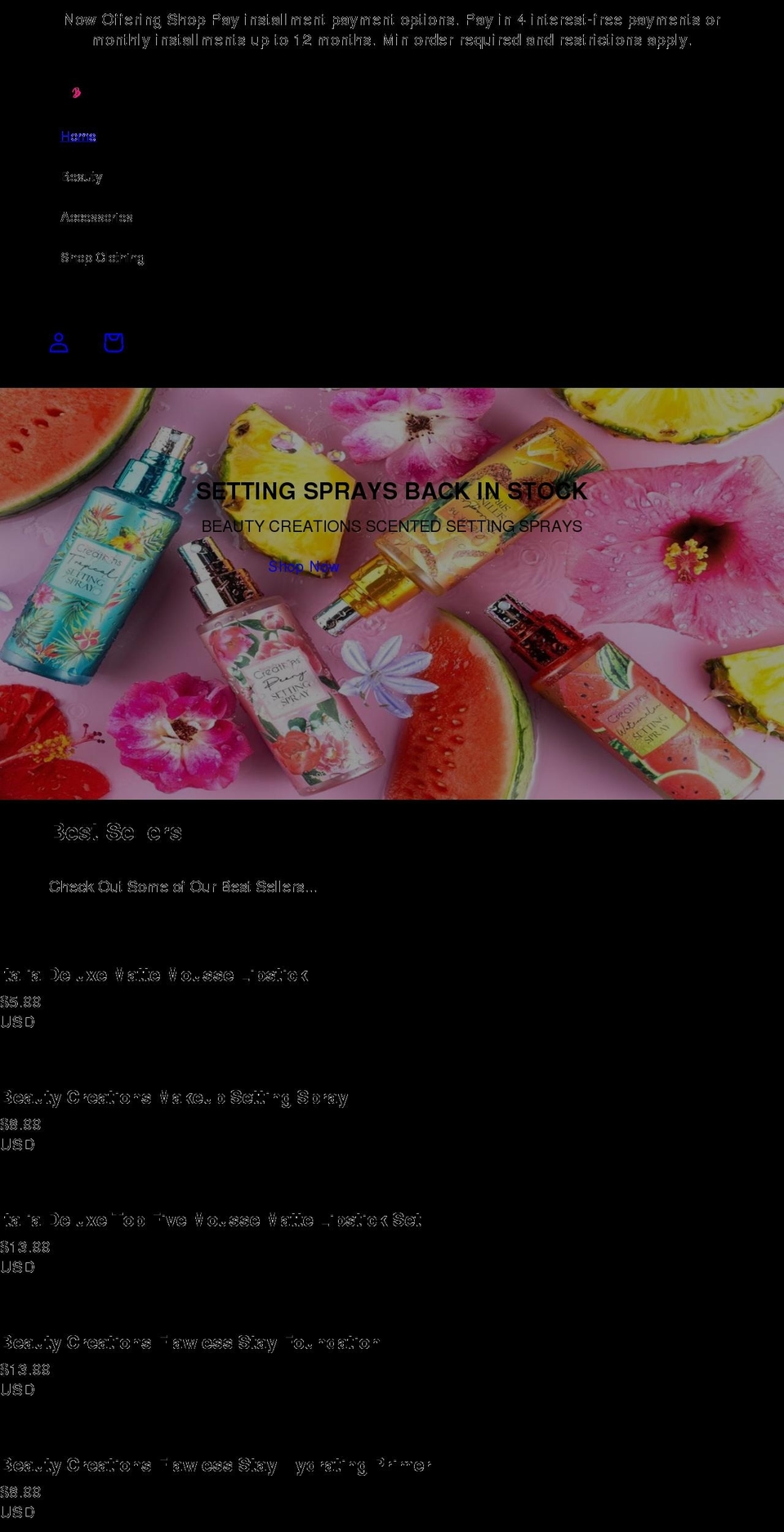 blackashmere.com shopify website screenshot