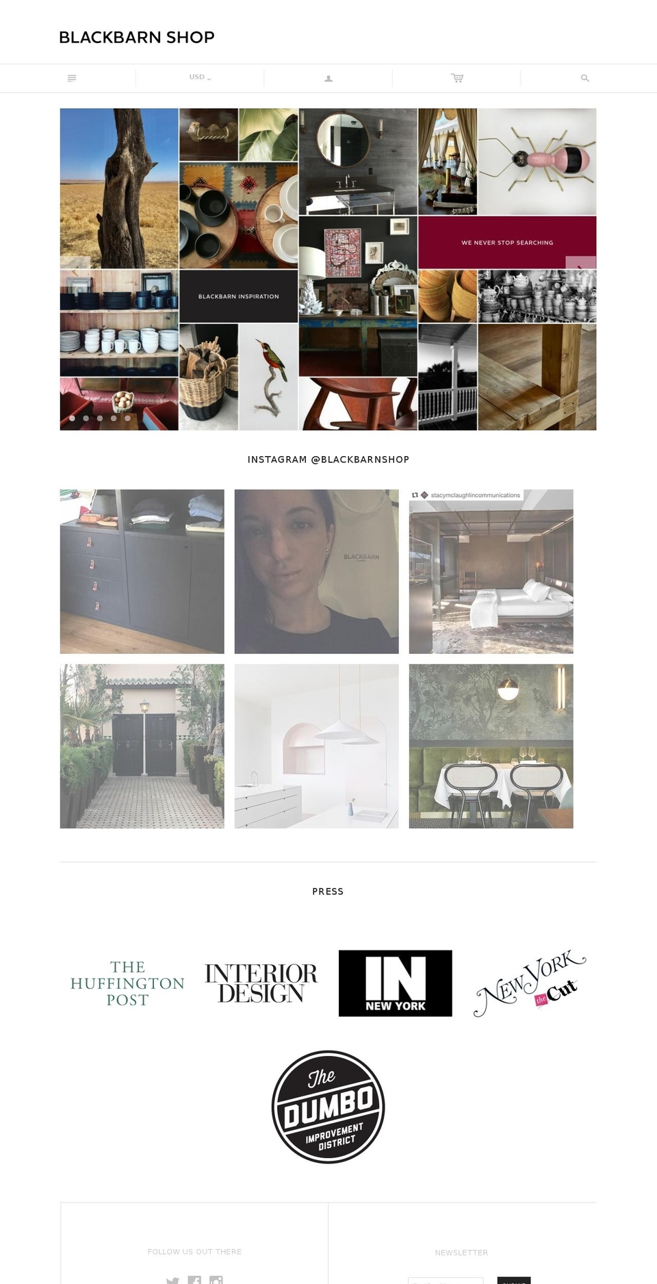 blackbarnnewyork.com shopify website screenshot