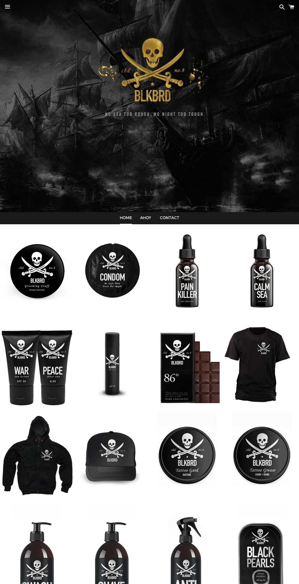 blackbeardcbd.com shopify website screenshot