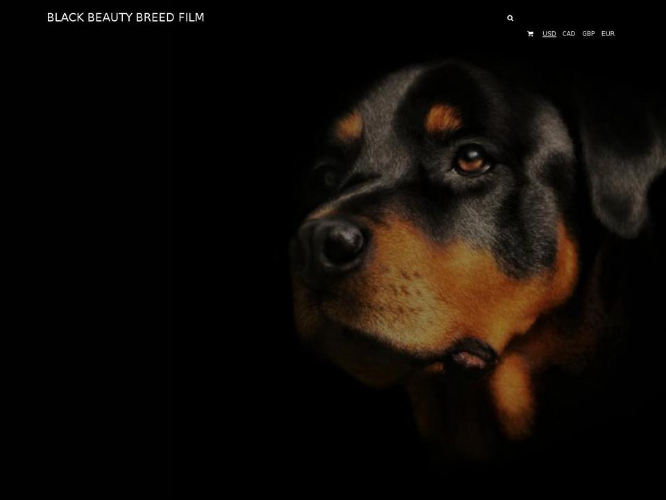 blackbeautybreedstore.com shopify website screenshot