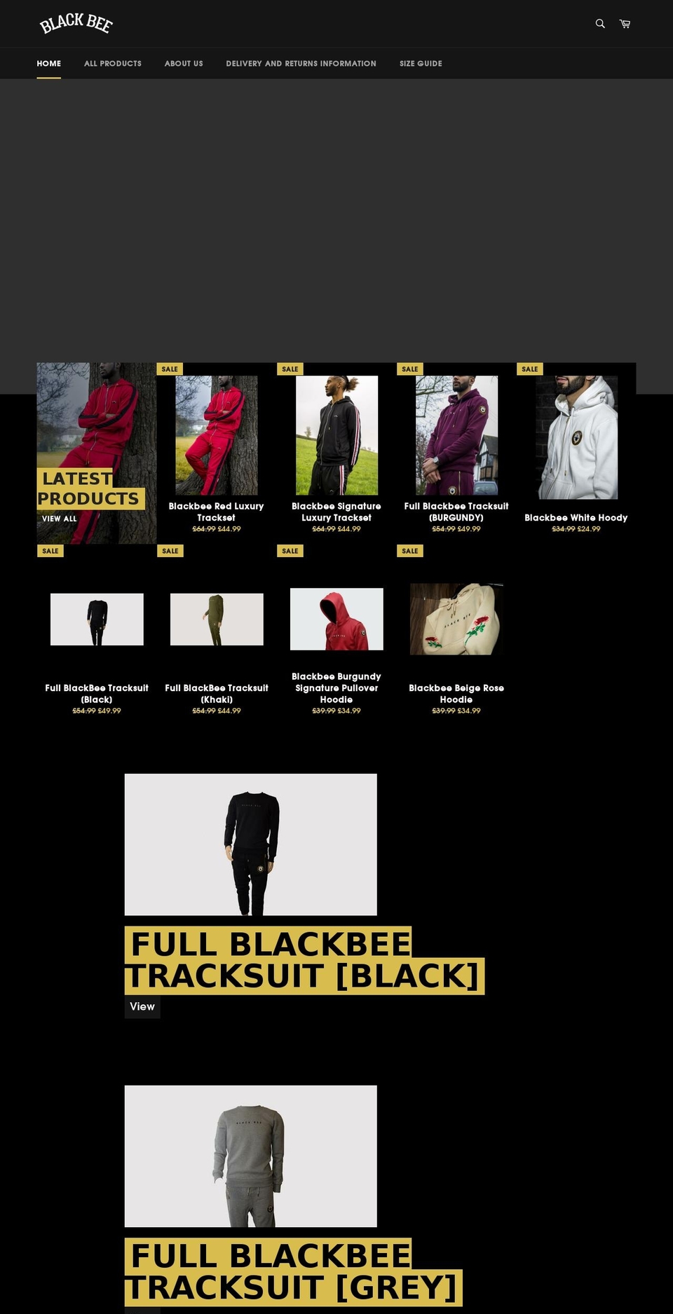 blackbeewear.com — Shopify storefront screenshot