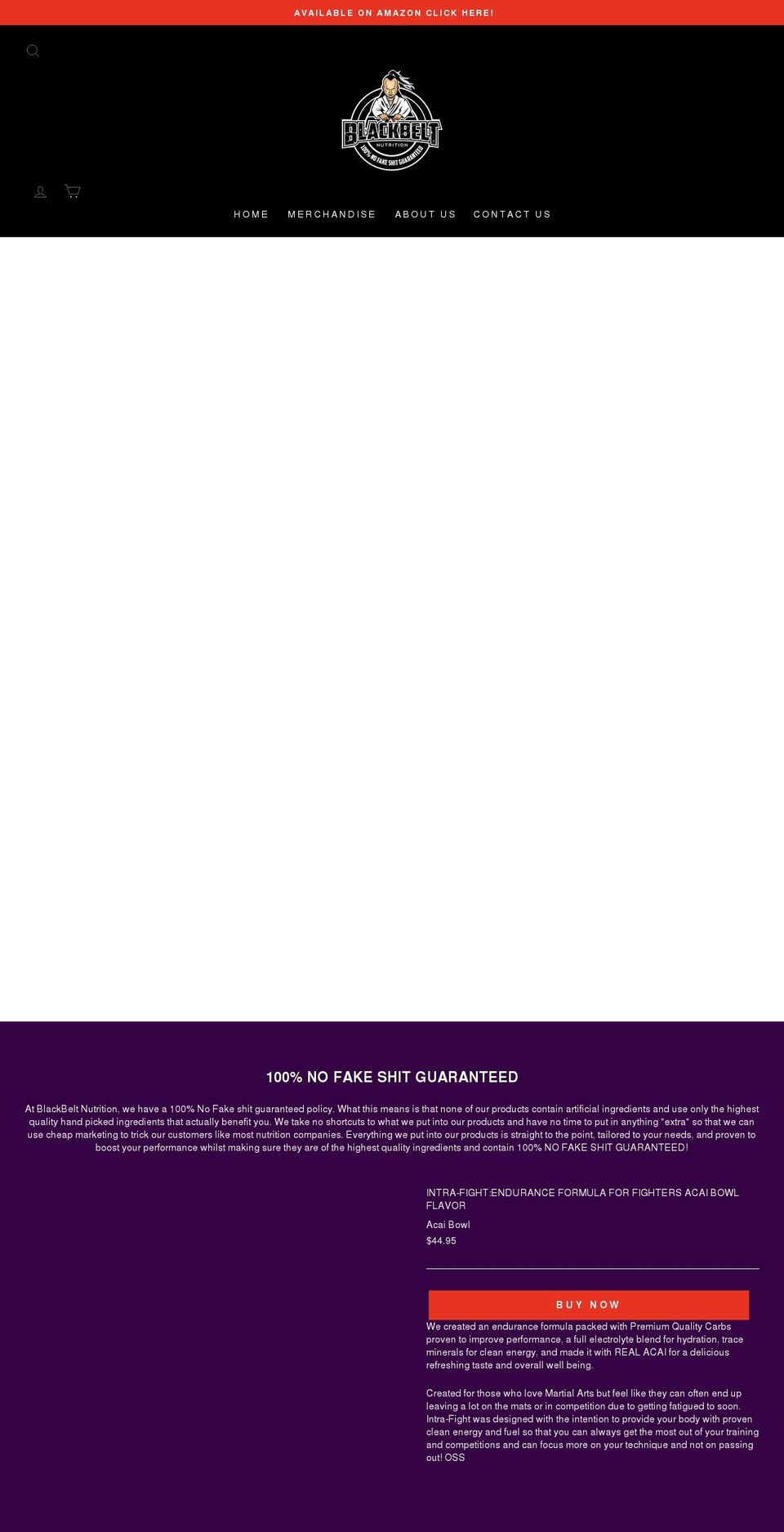 blackbeltnutrition.com shopify website screenshot